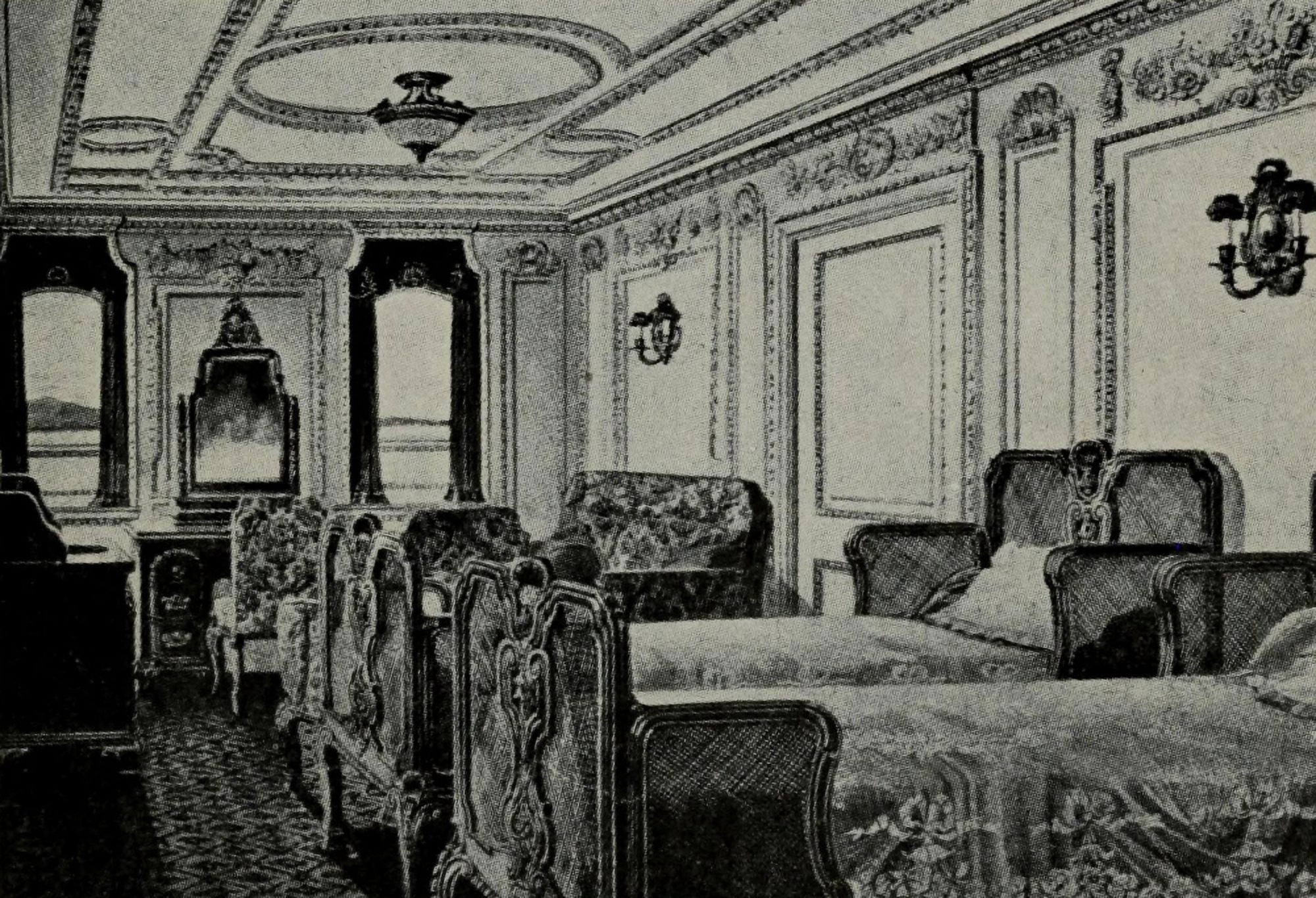 Photo Truth about the Titanic 1913 Suite bedroom Canvas Art -  (18 x 24)