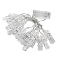 thumbnail image 1 of Photo Wall Clip String Lights - Battery-Operated Constant Light Warm White Small Clips 3M Length 20 Led Bulbs - For Home, Bedroom, Living Room, Party, Photo Display, Decoration,, 1 of 4