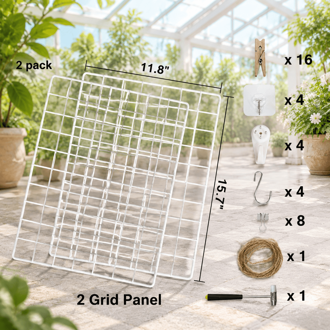 Shop Grid Display Photo Wall Display Set Of 2 Grid Panel 15.7