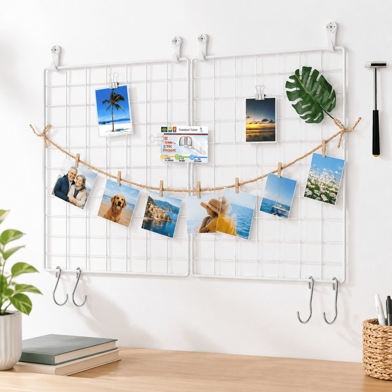 Shop Grid Display Photo Wall Display Set Of 2 Grid Panel 15.7