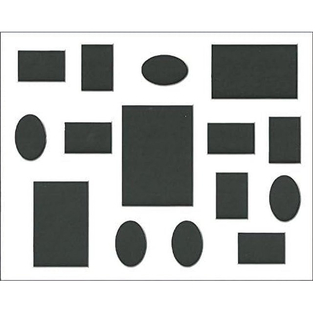 Photo White 16X20 Collage Picture Mat For 15 Photos Or Pictures