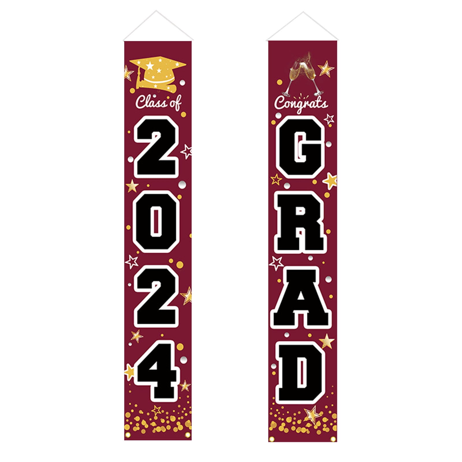 Photo backdrop With pole Wall Travel banner Blue Graduation Decorations Class Of 2025 Congrats