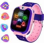 Photo game touch screen childrens smart watch with music player, SOS, camera, alarm clock