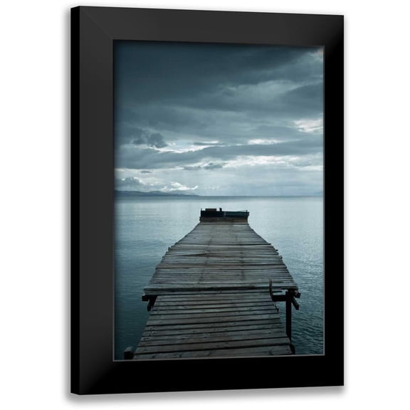 PhotoINC Studio 11x14 Black Modern Framed Museum Art Print Titled - Dock 1