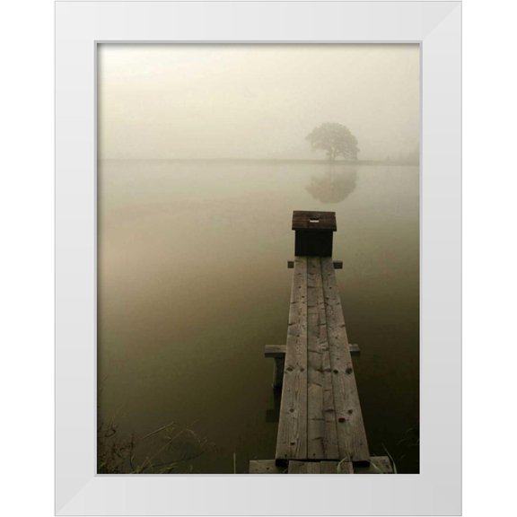 PhotoINC Studio 12x14 White Modern Wood Framed Museum Art Print Titled - Dock 4