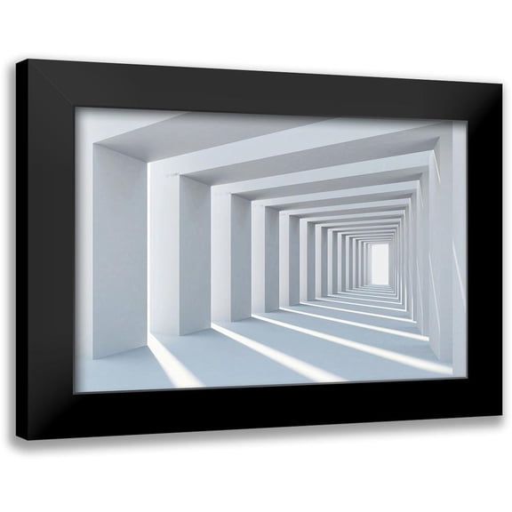 PhotoINC Studio 14x11 Black Modern Framed Museum Art Print Titled - Cube