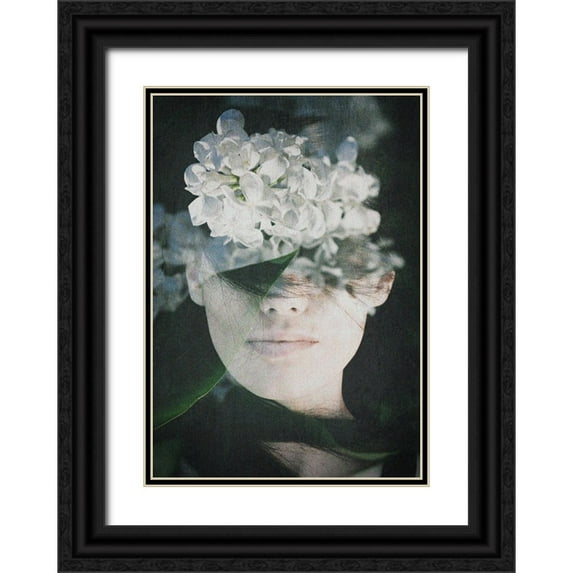 PhotoINC Studio 18x24 Black Ornate Wood Framed with Double Matting Museum Art Print Titled - Lonely