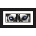 thumbnail image 1 of PhotoINC Studio 24x11 Black Ornate Wood Framed with Double Matting Museum Art Print Titled - Husky, 1 of 4