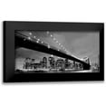 thumbnail image 1 of PhotoINC Studio 24x14 Black Modern Framed Museum Art Print Titled - Brooklyn Bridge View, 1 of 5