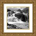 thumbnail image 1 of PhotoINC Studio 26x26 Gold Ornate Wood Framed with Double Matting Museum Art Print Titled - White Water, 1 of 4