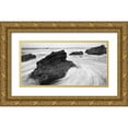 thumbnail image 1 of PhotoINC Studio 32x18 Gold Ornate Wood Framed with Double Matting Museum Art Print Titled - Beach Rocks, 1 of 4