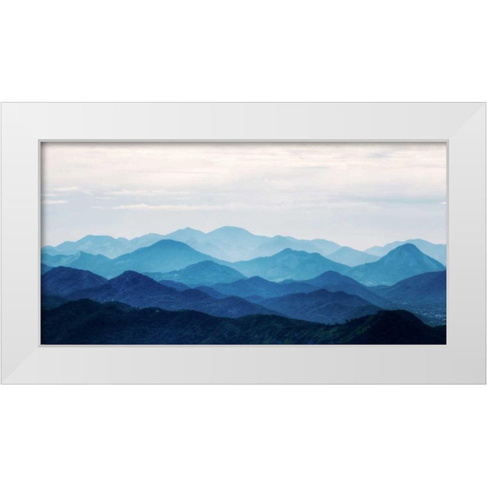 PhotoINC Studio 32x18 White Modern Wood Framed Museum Art Print Titled ...