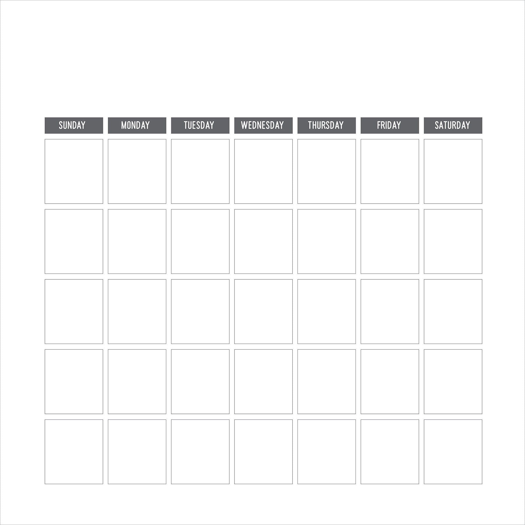 PhotoPlay Blank Calendar Sheets-12"X12"