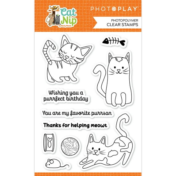 PhotoPlay Photopolymer Clear Stamps-Cat Nip