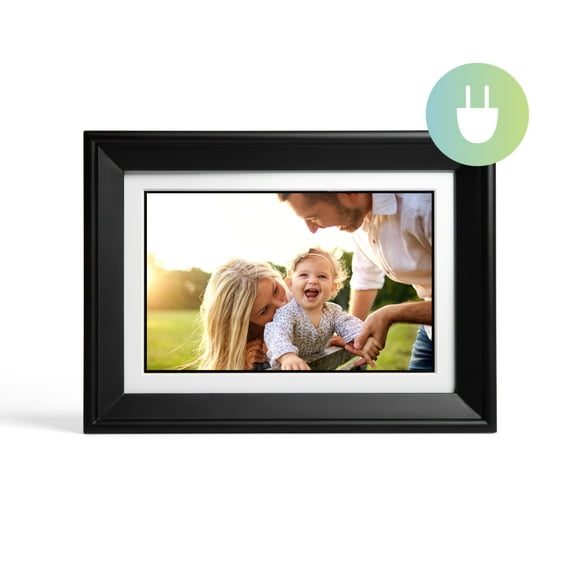 PhotoSpring 10in WiFi Digital Picture Frame | Load Family Photos by Email, App, Web, SD | A Great Gift | Touchscreen | Plays Videos