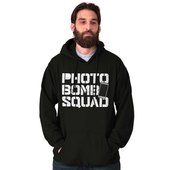 Photobomb Squad Social Media Hoodie Sweatshirt Women Men Brisco Brands M