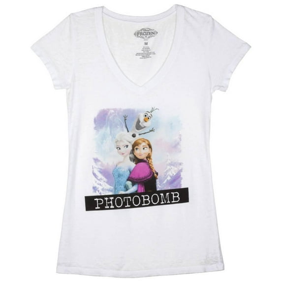 Photobomb Womens White-Short-Sleeve T-Shirt - X-Large