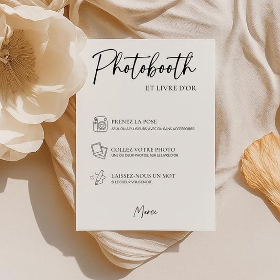 Photobooth Poster - Ideal for wedding decorations - Printable poster, Unframed Paper Poster 11x14in