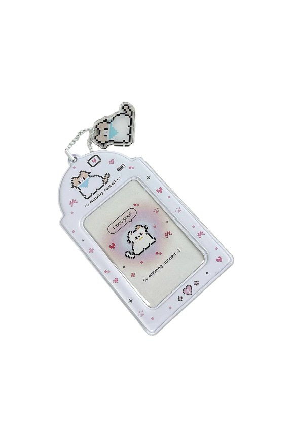 Photocard Holder Keychain Card Holder Protector Student Card Protective Sleeve Photo Card Holder Pendant Keychain Gifts