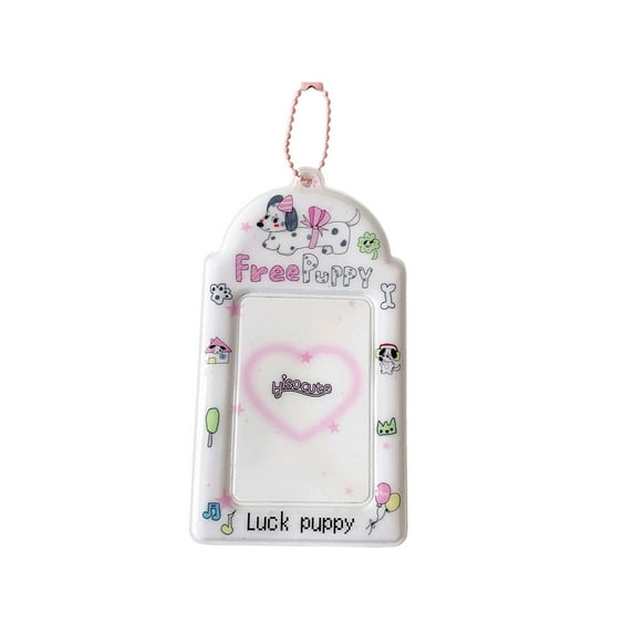Photocard Holder Korean Popular Photo Card Holder with Keychains Identity Cards Holders Keychain Student Card Sleeve