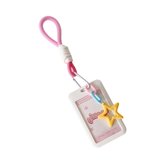Photocard Holder with Keychain 3Inch Photo Card Holder Protector Identity Document Cards Holder Pendant Keychain Gifts