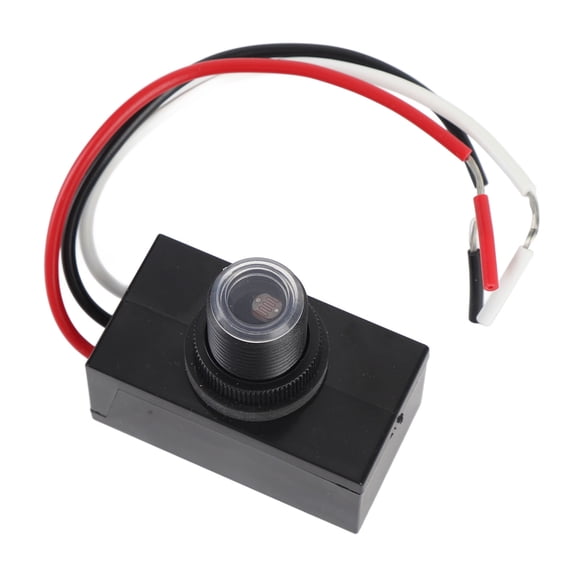 Photocell Light Sensor, Compact Outdoor Photoelectric Light Control Switch, 110-240V, IP65 Waterproof for Dusk to Dawn Street Light Control