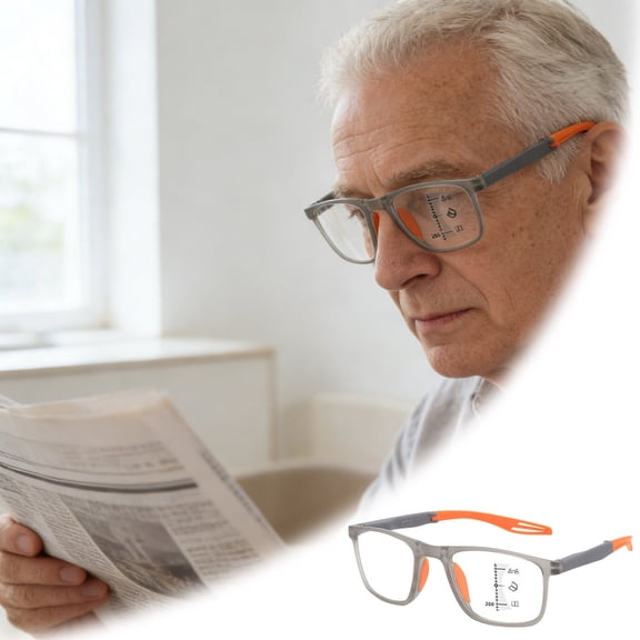 Photochromic Blue Light Blocking Reading Glasses for Women Men – Lightweight Progressive Multifocus Eyewear for Presbyopia – Auto Adjusting Lens for Computer Screen Reading