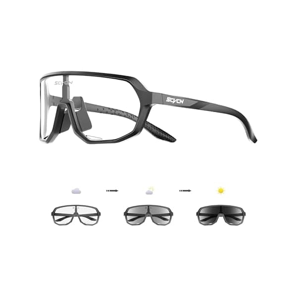 Photochromic Cycling Glasses Men Women Clear Sports Sunglasses UV400 Protection for Cycling Running mtb DZ-S63