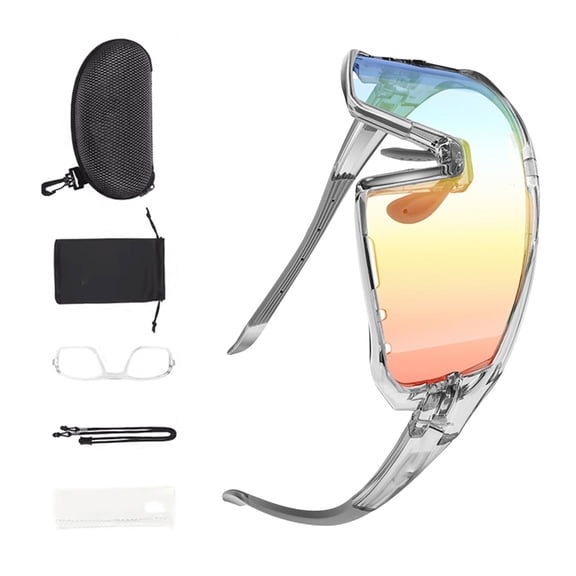 Photochromic Cycling Glasses Outdoor Sport Bicycles Eyewears Light Weight Flexible Road Bike Goggles Sun Glasses