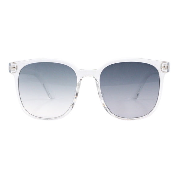 Photochromic Lens Sunglasses Classic Square Horn Rim Unisex UV400 Clear Blue