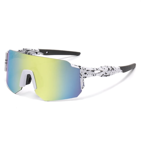 Photochromic Polarized Glasses, UV400 Lens Tint Adapts to Light, Wraparound Oversized Frame, Reduces Glare for Cycling, Hiking, Running, Outdoor Use