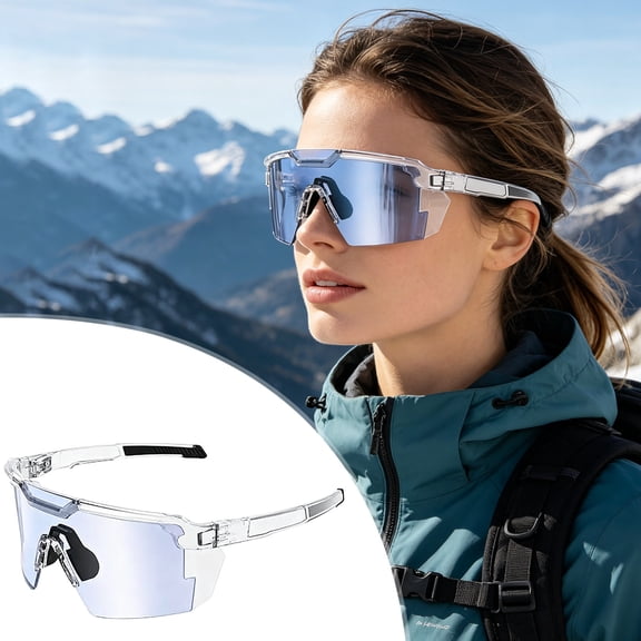 Photochromic Polarized Safety Glasses, Durable Impact Resistant Lenses, Practical Heatwave Safety Glasses For Sports And Workplace Use