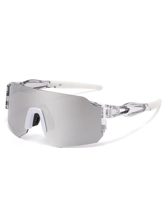 Photochromic Polarized Safety Glasses, Sports Sunglasses for Men Women, Mirrored Cycling Running Baseball Golf Sunglasses