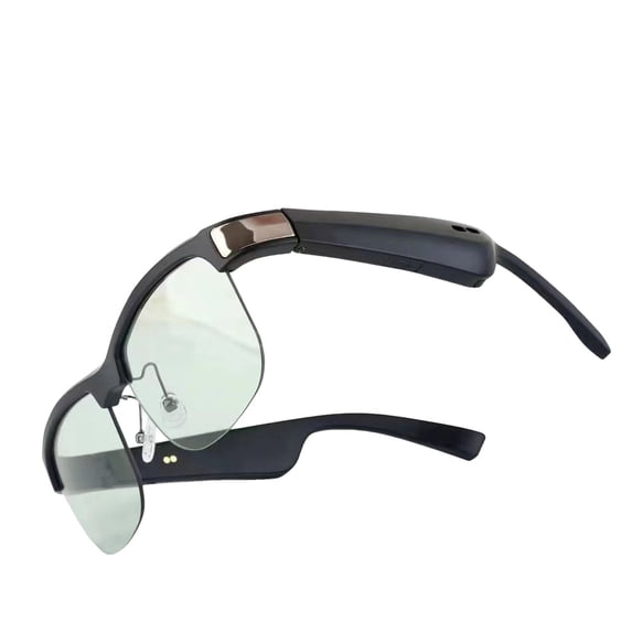 Photochromic Smart Glasses with Bluetooth, Semi-Rimless Eyewear for Calls, Music and Outdoor Use