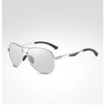 thumbnail image 1 of Photochromic Polarized Sunglasses Enhanced Vision Aluminum Magnesium Frame Anti Glare UV Protection Driving Sunglasses, 1 of 1