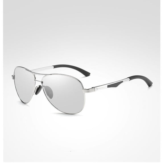 Photochromic Polarized Sunglasses Enhanced Vision Aluminum Magnesium Frame Anti Glare UV Protection Driving Sunglasses