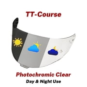 TT-Course Photochromic Visor for KYT Helmet Face Shield Tinted Lens Motorcycle Accessories