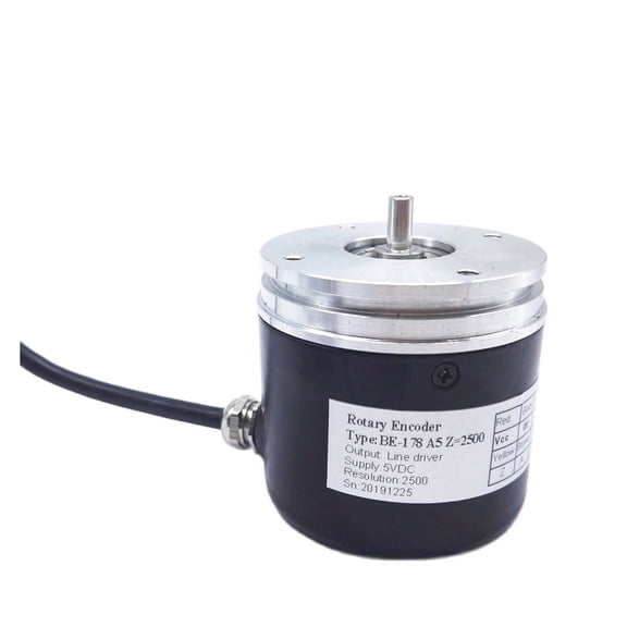 Photoelectric Rotary Encoder BE-178 A5 2500 Pulse 5mm Shaft Line Driver Output Programmable Sensor 5V DC ,Compatibility