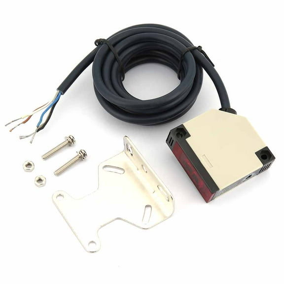 Photoelectric Sensor, Multi-Use 200mA 90-250V Photocell Light Sensor, For Automatic Product Counting Object Position Control Width Discrimination