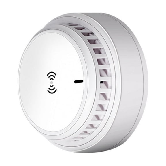 Photoelectric Smoke Alarm Detector, Home Fire Safety Sensor Alert, 3V AA Battery Operated, No Wiring Required