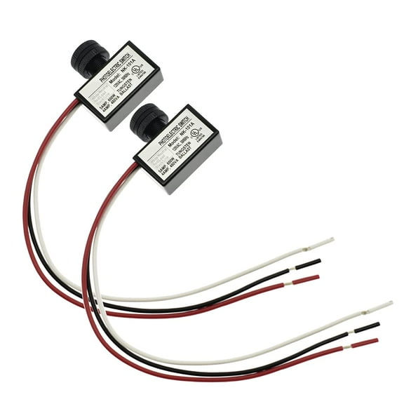 Photoelectric Switch Sensor AC 120V Dusk to Dawn Sensor Light Photocell Sensor IP65 Waterproof Photo Control for Outdoor Light,50/60Hz UL Listed