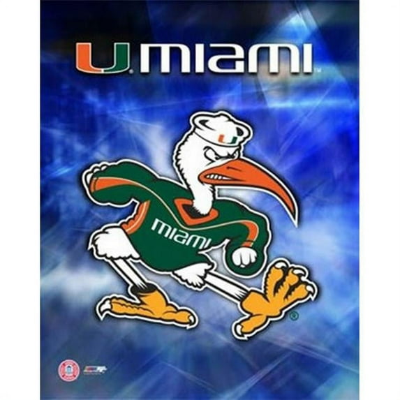 Photofile PFSAAFW03801 Univ. of Miami Logo Sports Photo - 8 x 10