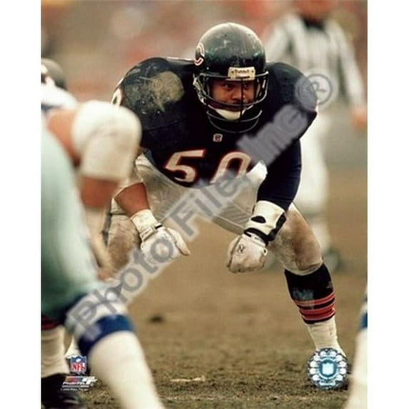 Photofile PFSAAHZ15301 Mike Singletary Defensive Stance Sports Photo - 8 x 10