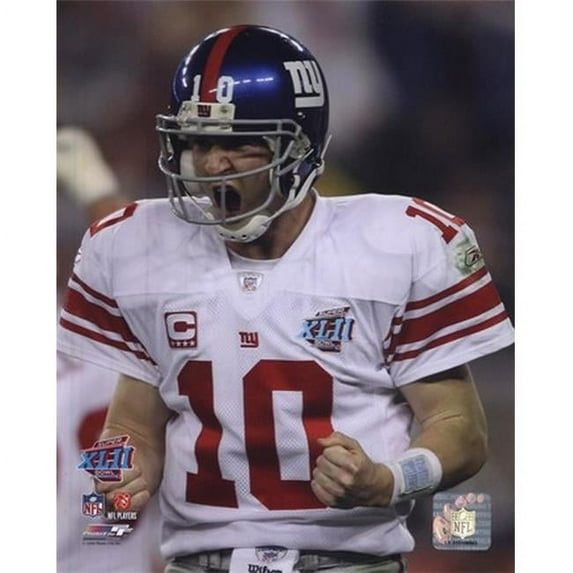 Photofile PFSAAJH10001 Eli Manning Fist Pump SuperBowl XLII 2007 Action 3 Sports Photo - 8 x 10