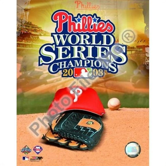 Photofile PFSAAKJ08501 2008 World Series Champions Team Logo Photo Sports Photo - 8 x 10
