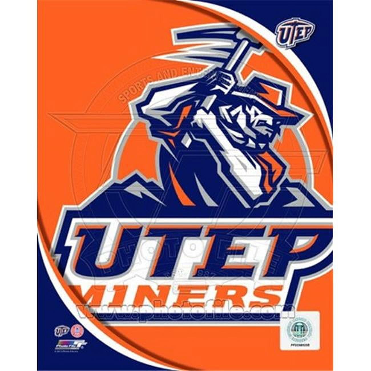 Photofile PFSAAOK08101 University of Texas El Paso Miners Team Logo