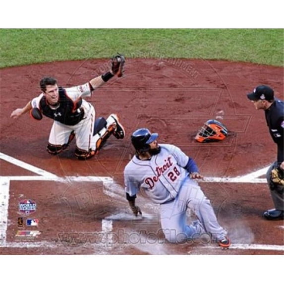 Photofile PFSAAPI03401 Buster Posey tags out Prince Fielder Game 2 of the 2012 MLB World Series Action Sports Photo - 10 x 8