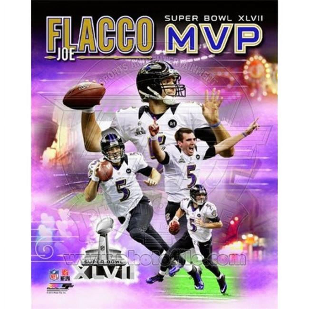 Bowl Mvp Joe Flacco Super Bowl Jersey Joe Flacco Super Bowl XLVII MVP  (2013) Commemorative Poster