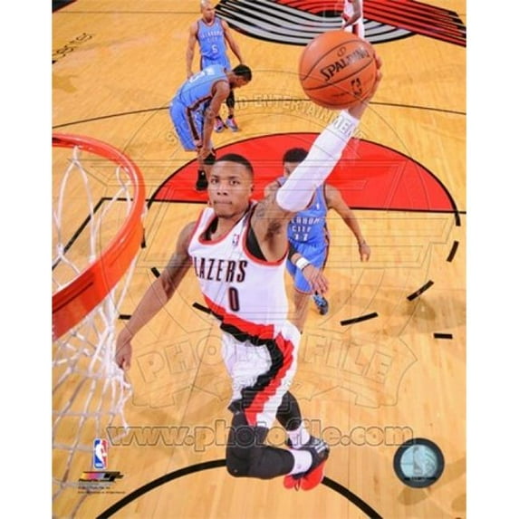 Photofile PFSAAQN01201 Damian Lillard 2013-14 Action Sports Photo - 8 x 10