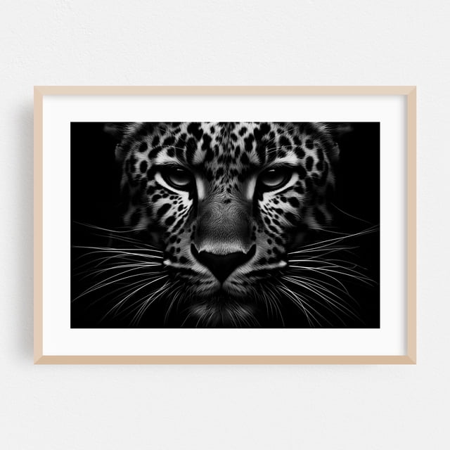 Photograph of a leopard among shadows 02 - Photography Wildlife Black ...